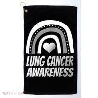 Proud Lung Cancer Rainbow Warrior Survivor Golf Towel thumb 0