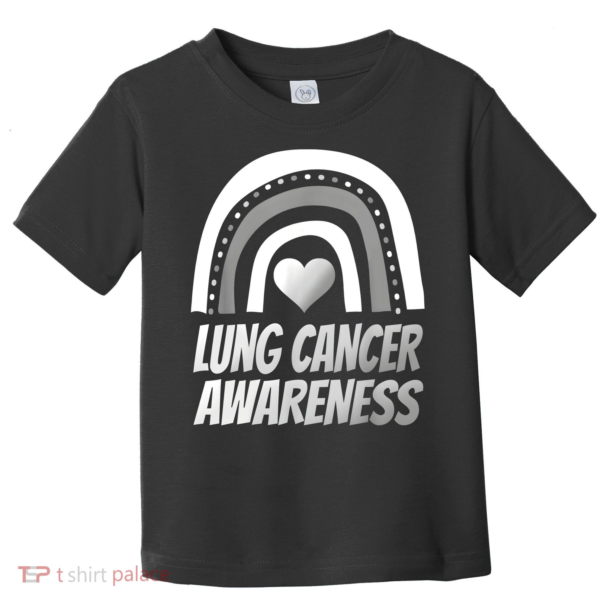 Proud Lung Cancer Rainbow Warrior Survivor Toddler T-Shirt