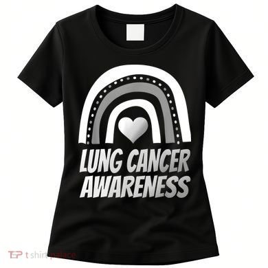 Proud Lung Cancer Rainbow Warrior Survivor Women's T-Shirt