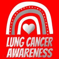 Proud Lung Cancer Rainbow Warrior Survivor Santa Hat thumb 1