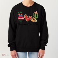 Peace Love Cinco De Mayo Fiesta Mexican Hippie Women Women's Sweatshirt thumb 0