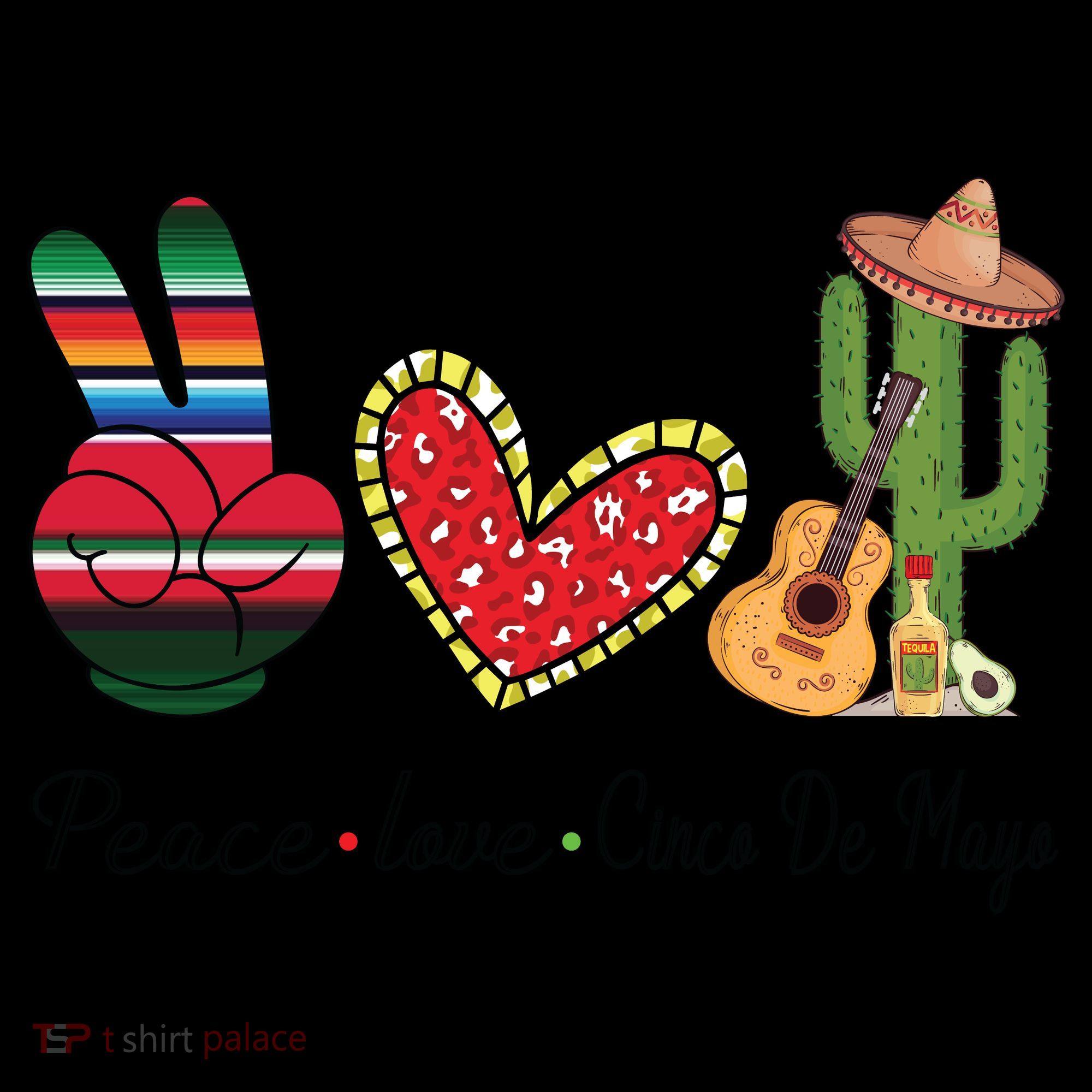 Peace Love Cinco De Mayo Fiesta Mexican Hippie Women Coffee Mug
