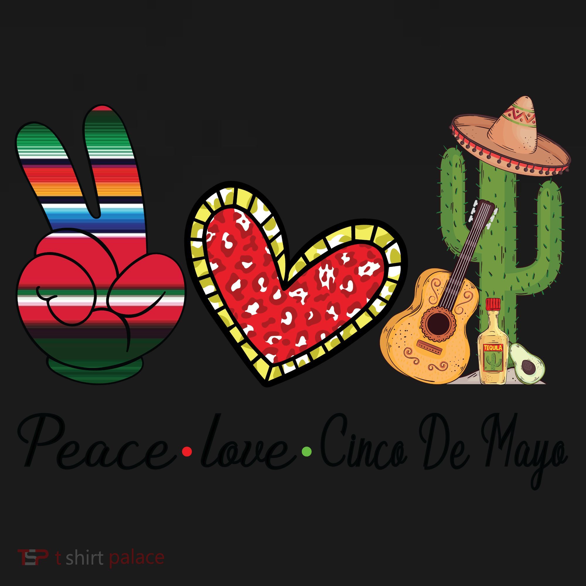 Peace Love Cinco De Mayo Fiesta Mexican Hippie Women Women's Hoodie