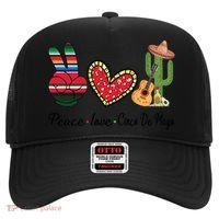 Peace Love Cinco De Mayo Fiesta Mexican Hippie Women Hat thumb 0