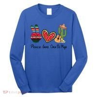 Peace Love Cinco De Mayo Fiesta Mexican Hippie Women Long Sleeve Shirt thumb 0