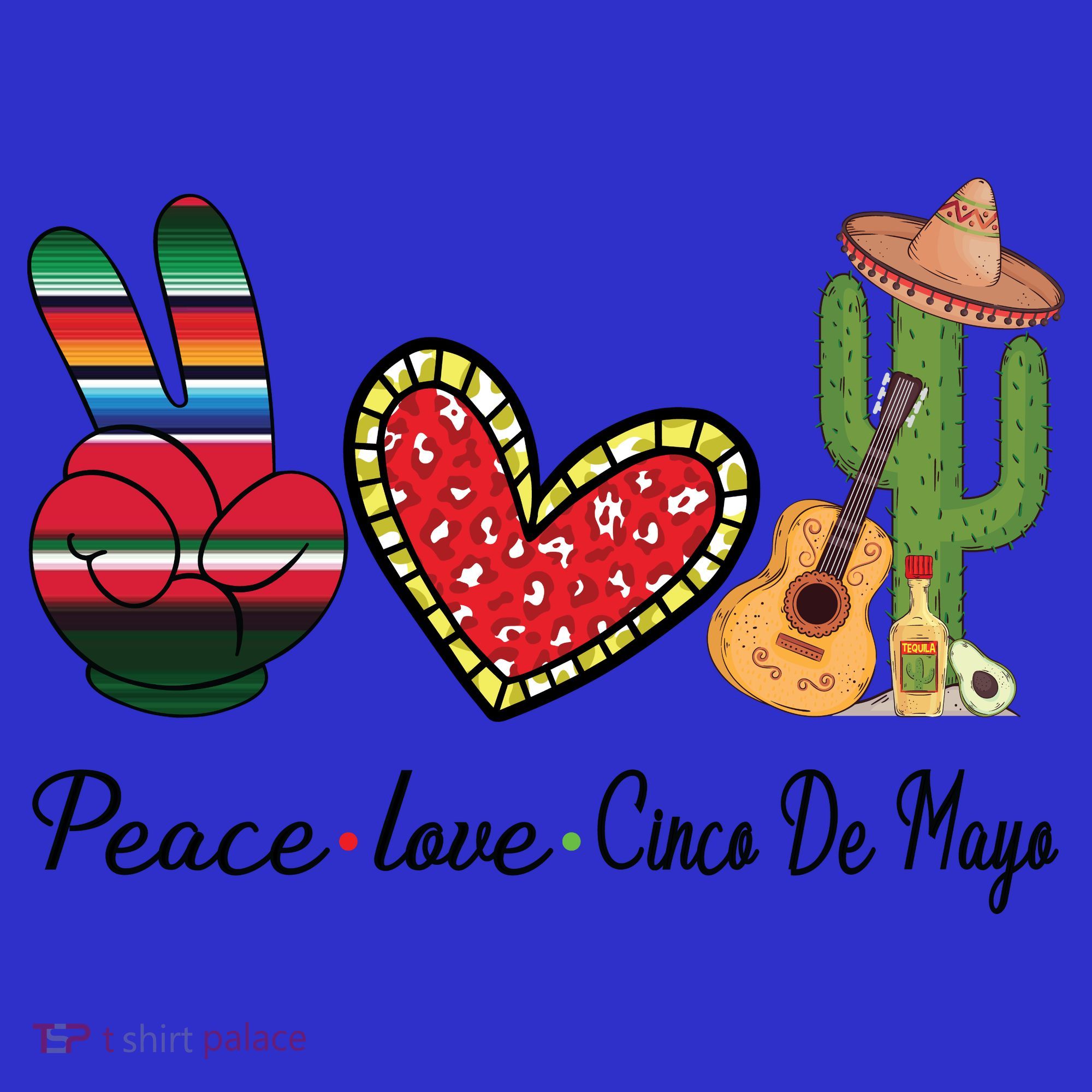 Peace Love Cinco De Mayo Fiesta Mexican Hippie Women Sweatshirt