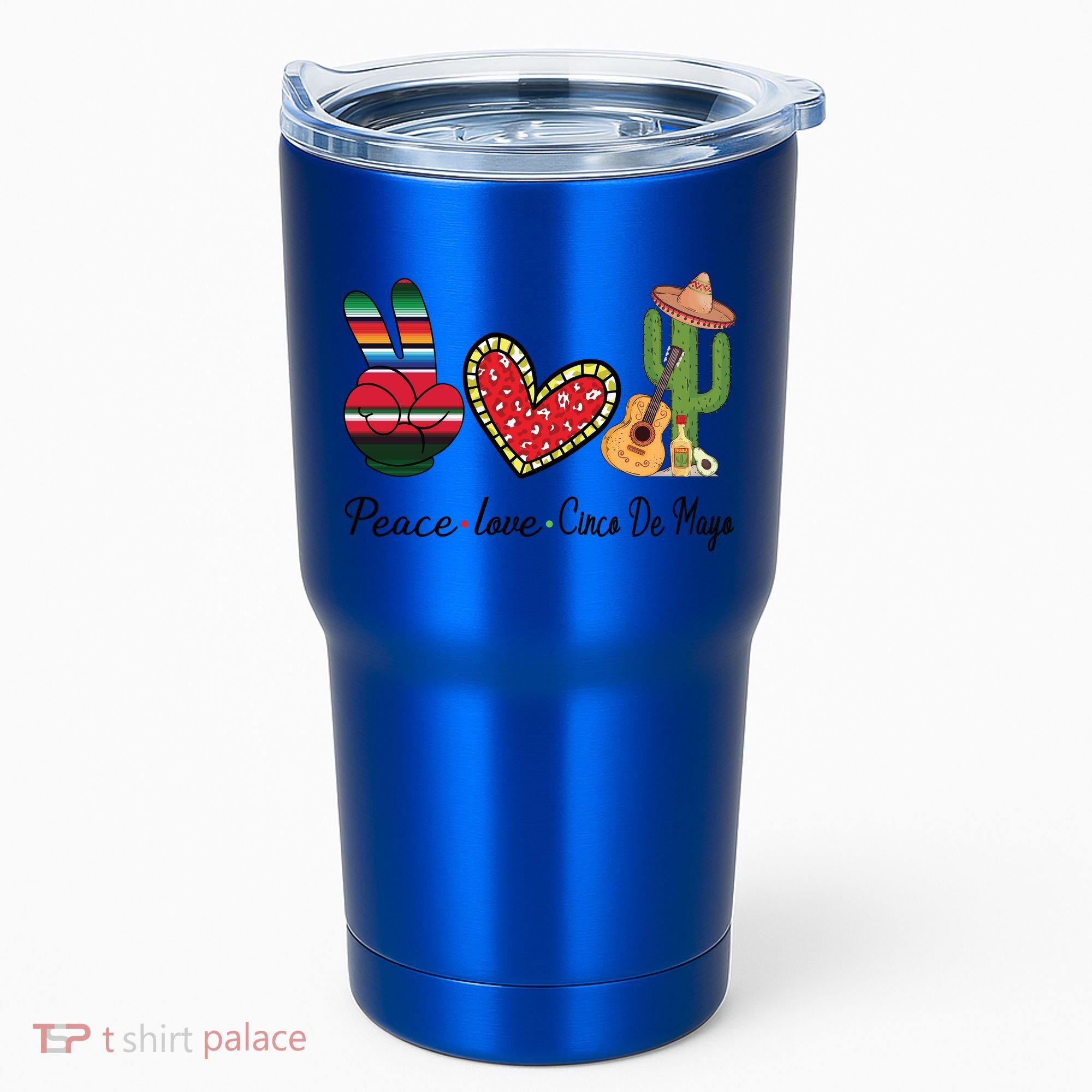 Peace Love Cinco De Mayo Fiesta Mexican Hippie Women Tumbler
