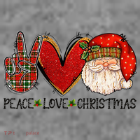Peace Love Christmas Funny Santa Claus Happy Xmas Toddler Hoodie thumb 2