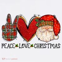 Peace Love Christmas Funny Santa Claus Happy Xmas Women's Tank Top thumb 5