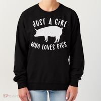 Pig Love Cool Gift Porcine Clothes Novelty Women's Sweatshirt thumb 0