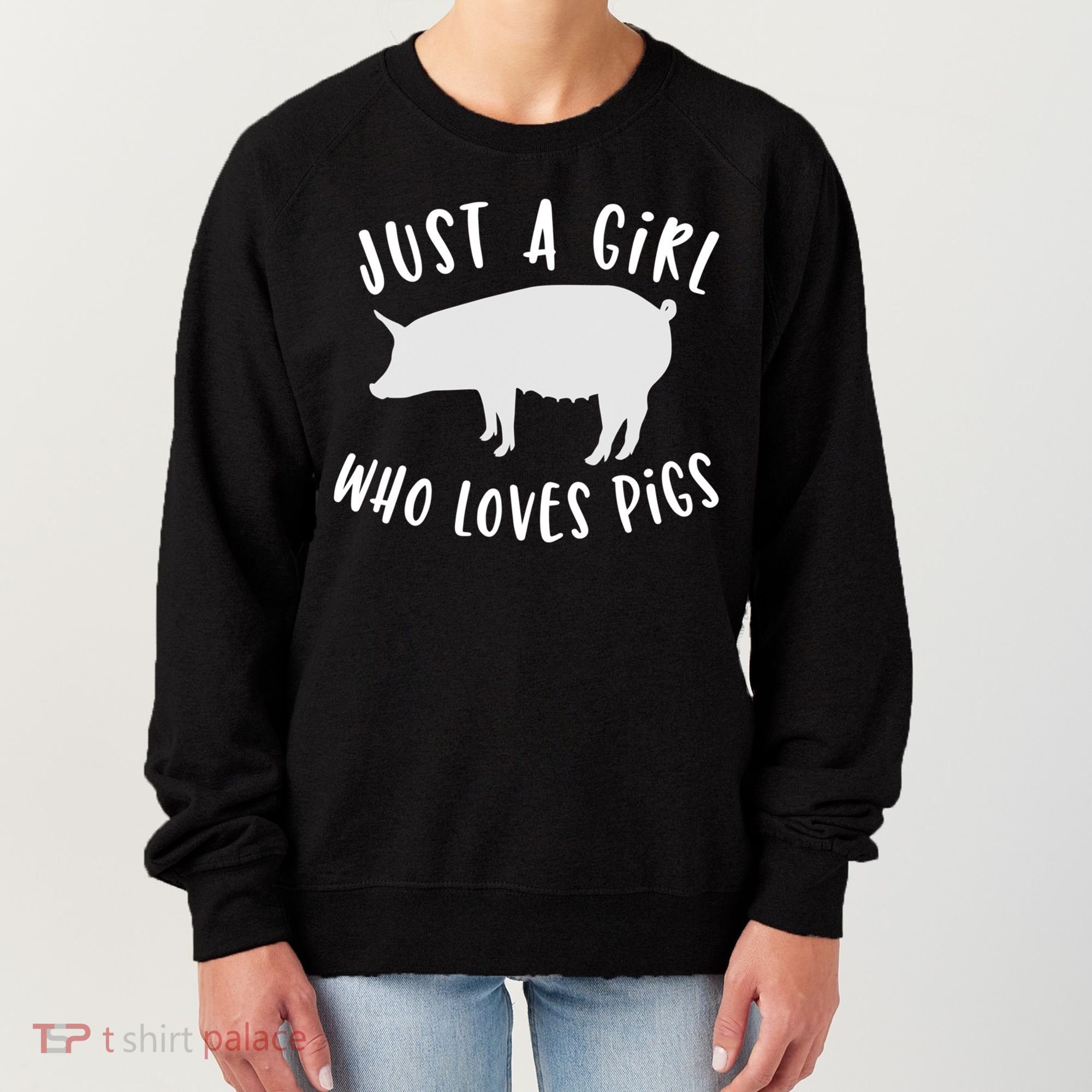 Pig Love Cool Gift Porcine Clothes Novelty Women's Sweatshirt