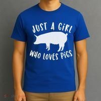 Pig Love Cool Gift Porcine Clothes Novelty T-Shirt thumb 3