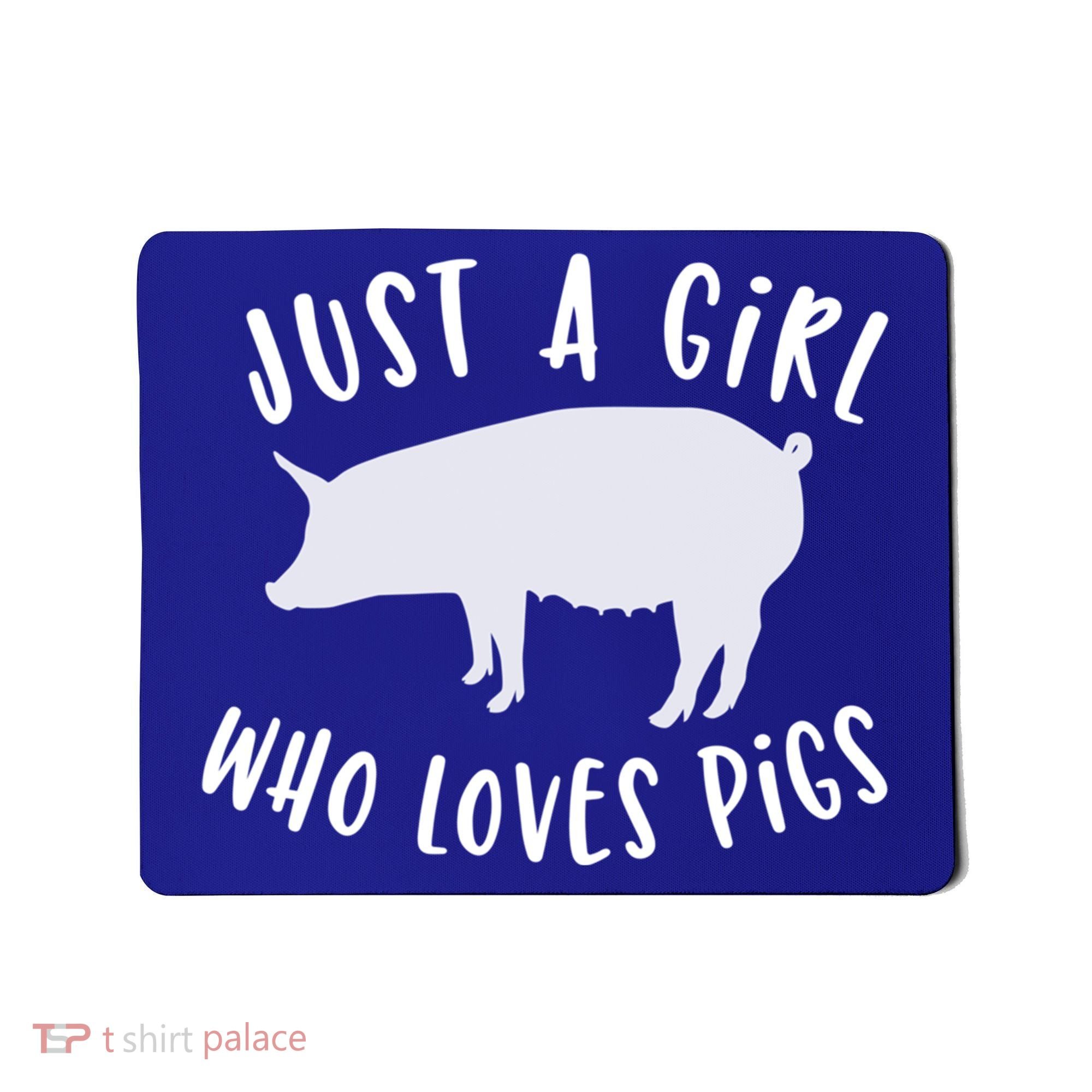 Pig Love Cool Gift Porcine Clothes Novelty Mousepad