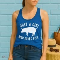 Pig Love Cool Gift Porcine Clothes Novelty Women's Tank Top thumb 2