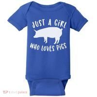 Pig Love Cool Gift Porcine Clothes Novelty Baby Bodysuit thumb 0