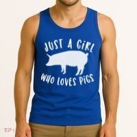 Pig Love Cool Gift Porcine Clothes Novelty Tank Top thumb 3