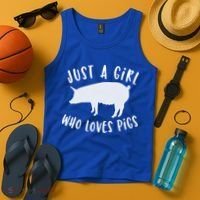 Pig Love Cool Gift Porcine Clothes Novelty Tank Top thumb 4