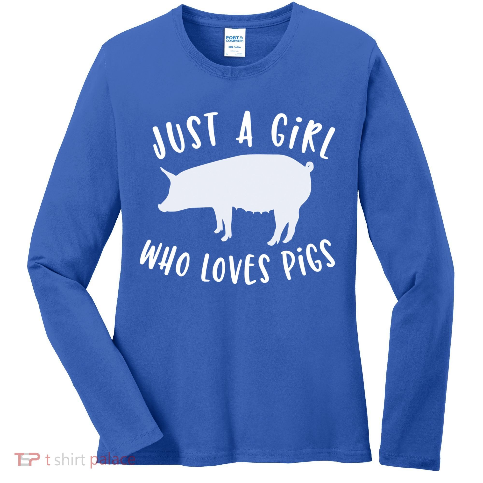 Pig Love Cool Gift Porcine Clothes Novelty Women's Long Sleeve Shirt
