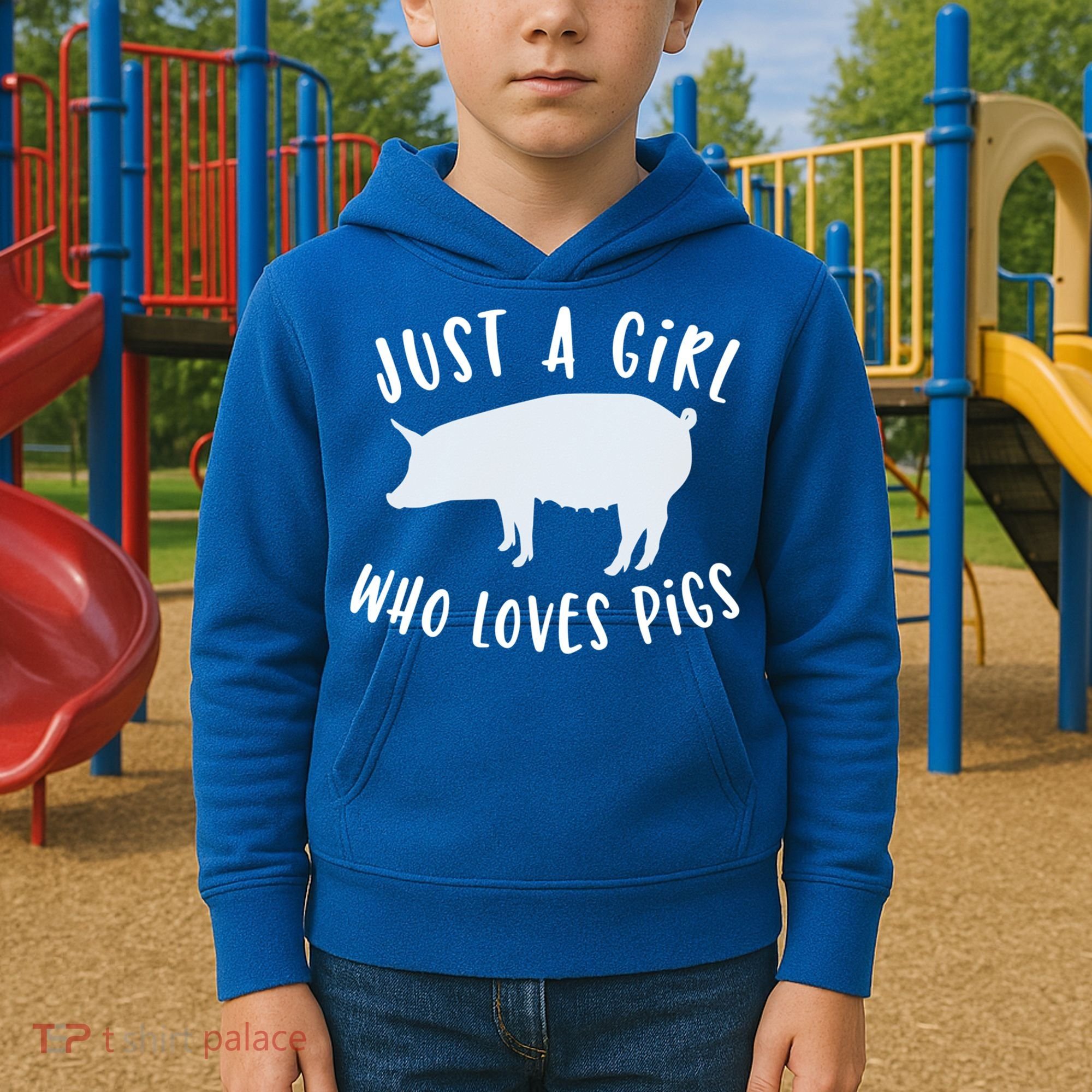 Pig Love Cool Gift Porcine Clothes Novelty Kids Hoodie