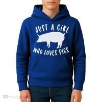 Pig Love Cool Gift Porcine Clothes Novelty Kids Hoodie thumb 4