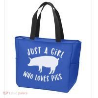 Pig Love Cool Gift Porcine Clothes Novelty Tote Bag thumb 3