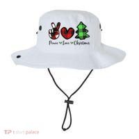 Peace Love Christmas Holiday Festive Gift Bucket Hat thumb 0
