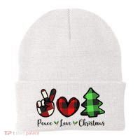 Peace Love Christmas Holiday Festive Gift Beanie thumb 0