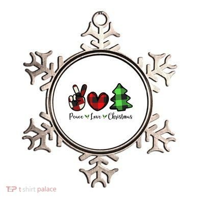 Peace Love Christmas Holiday Festive Gift Ornament