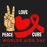 Peace Love Cure Hiv Aids Awareness World Day Hat thumb 2