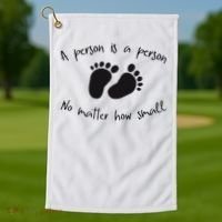 Pro Life Christian For Women Golf Towel thumb 1