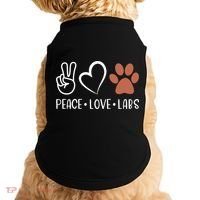 Peace Love Chocolate Labs Labrador Lab Mom Valentine's Day Gift Doggie Tank thumb 0