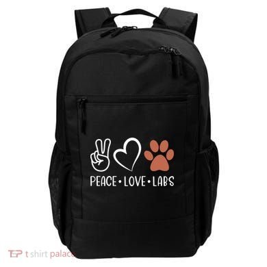 Peace Love Chocolate Labs Labrador Lab Mom Valentine's Day Gift Backpack