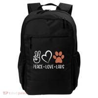 Peace Love Chocolate Labs Labrador Lab Mom Valentine's Day Gift Backpack thumb 0