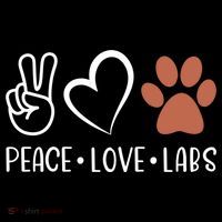 Peace Love Chocolate Labs Labrador Lab Mom Valentine's Day Gift Women's Hoodie thumb 2