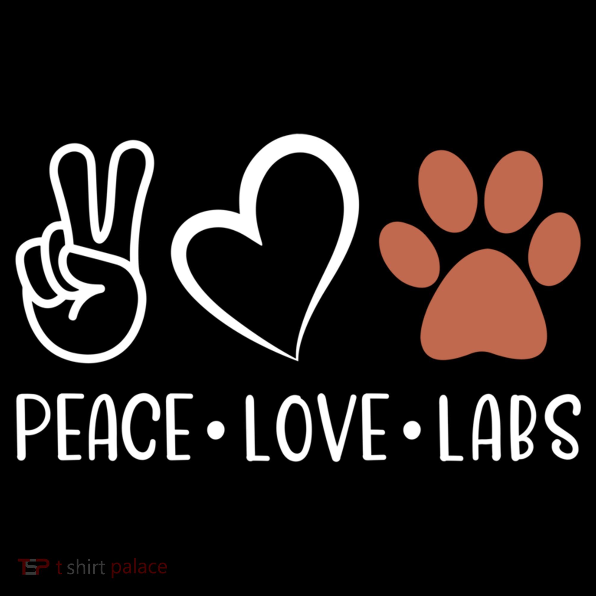 Peace Love Chocolate Labs Labrador Lab Mom Valentine's Day Gift Women's Hoodie