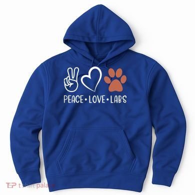 Peace Love Chocolate Labs Labrador Lab Mom Valentine's Day Gift Hoodie