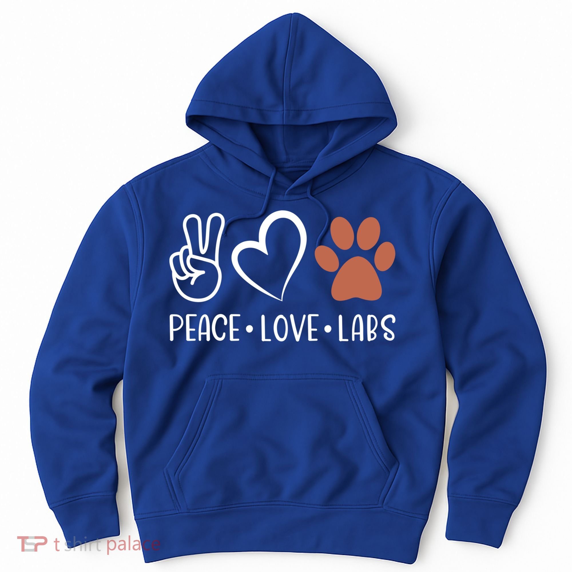 Peace Love Chocolate Labs Labrador Lab Mom Valentine's Day Gift Hoodie