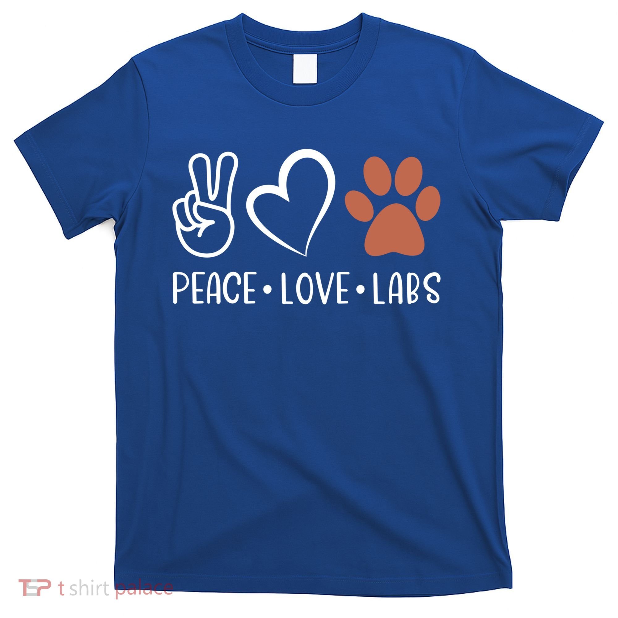 Peace Love Chocolate Labs Labrador Lab Mom Valentine's Day Gift T-Shirt