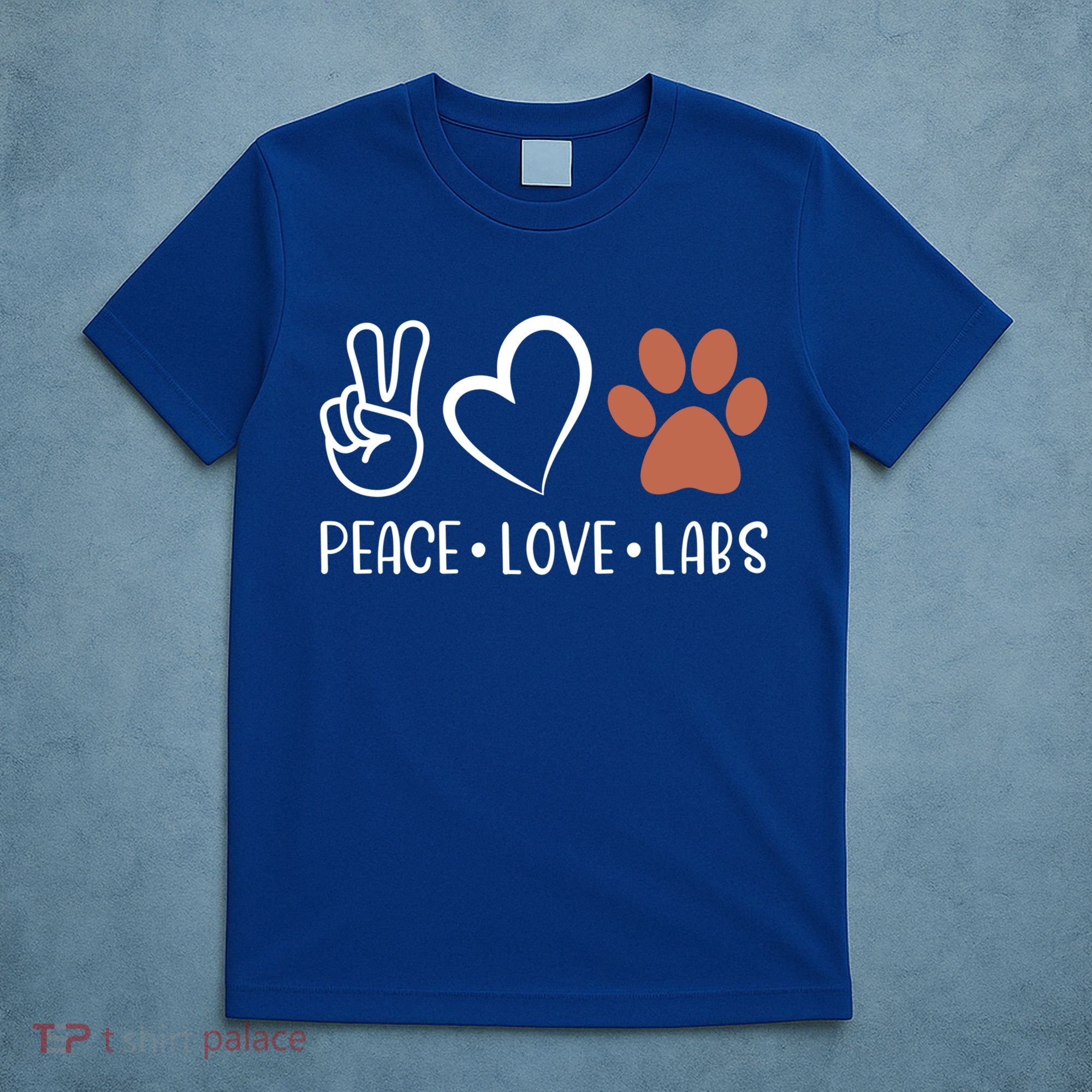 Peace Love Chocolate Labs Labrador Lab Mom Valentine's Day Gift T-Shirt