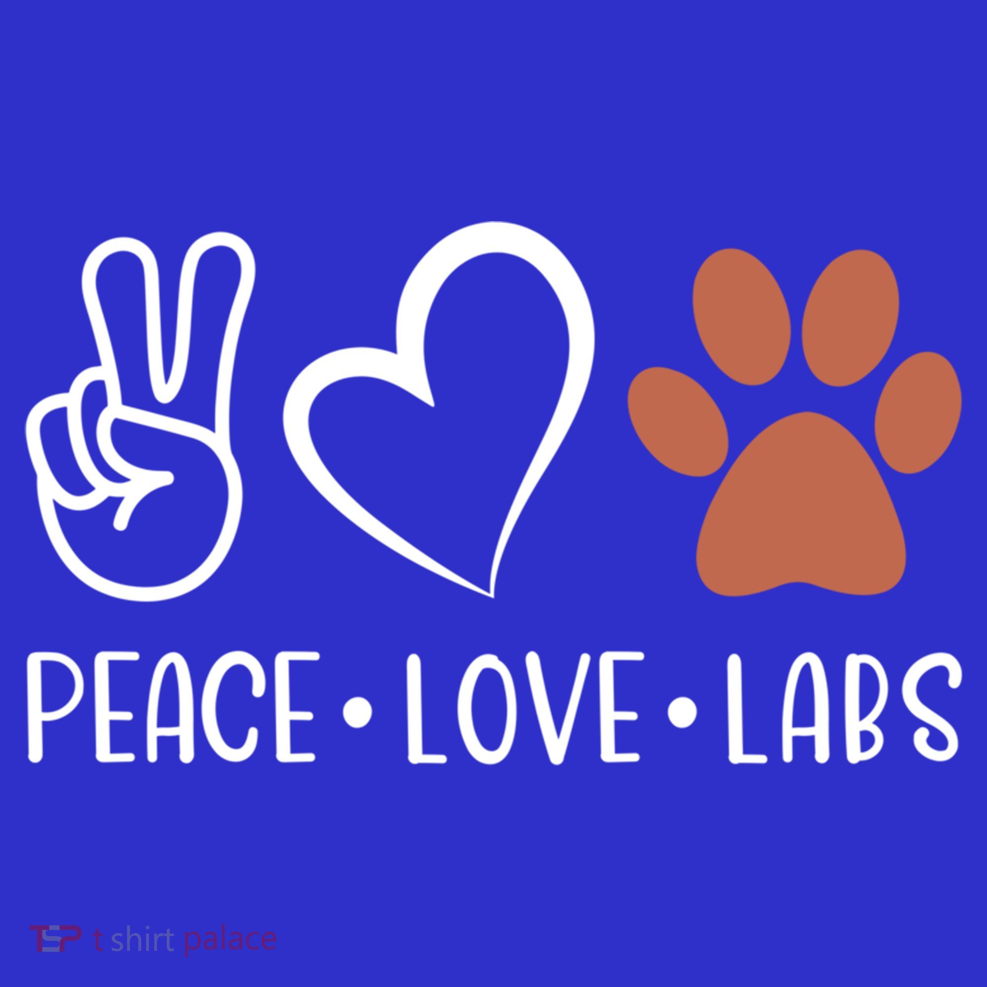Peace Love Chocolate Labs Labrador Lab Mom Valentine's Day Gift Mousepad
