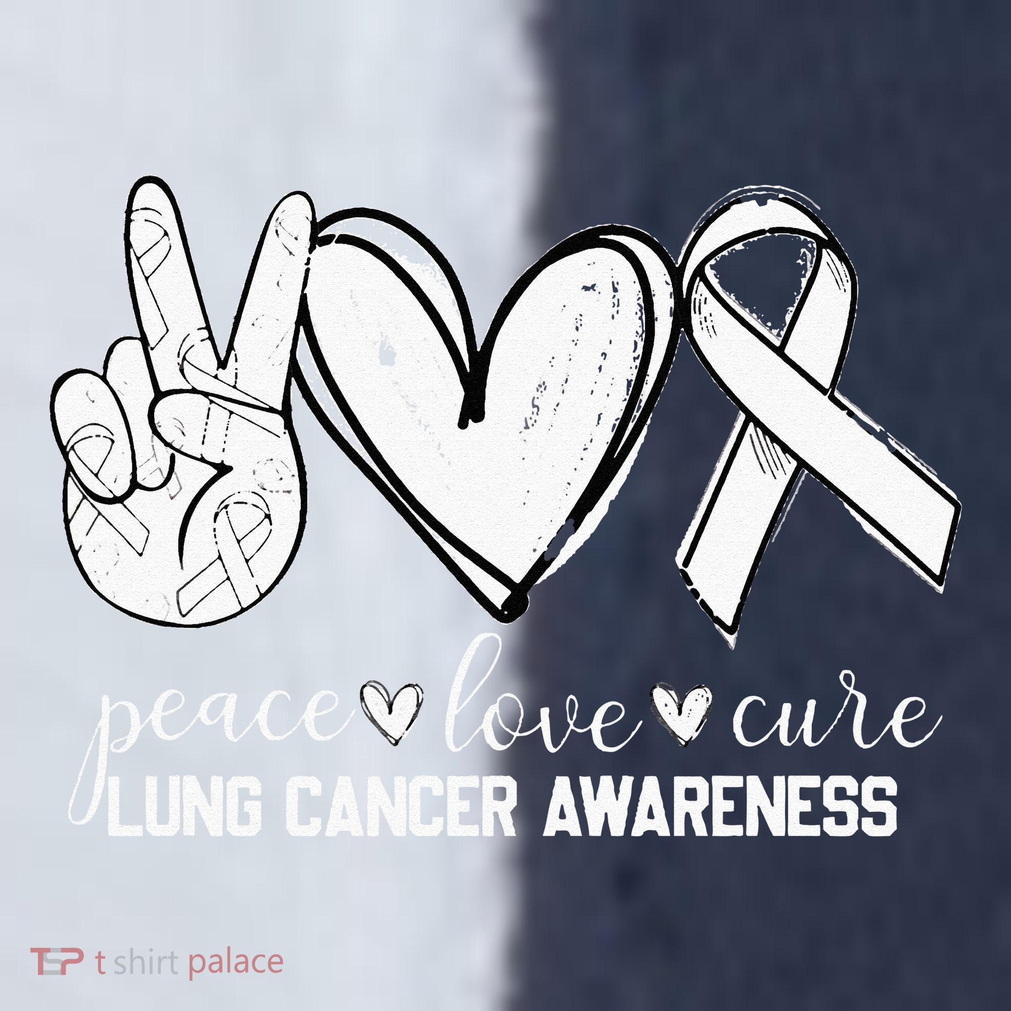 Peace Love Cure Lung Cancer Awareness Sport-Tek Competitor United Soccer Jersey