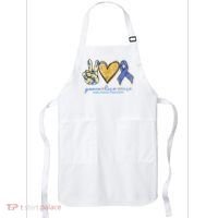 Peace Love Cures Ribbon Colon Cancer Awareness Supporter Apron thumb 0