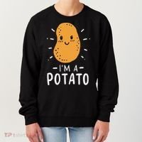 Potato Lazy Costume Halloween Vegan Kawaii Women's Sweatshirt thumb 0