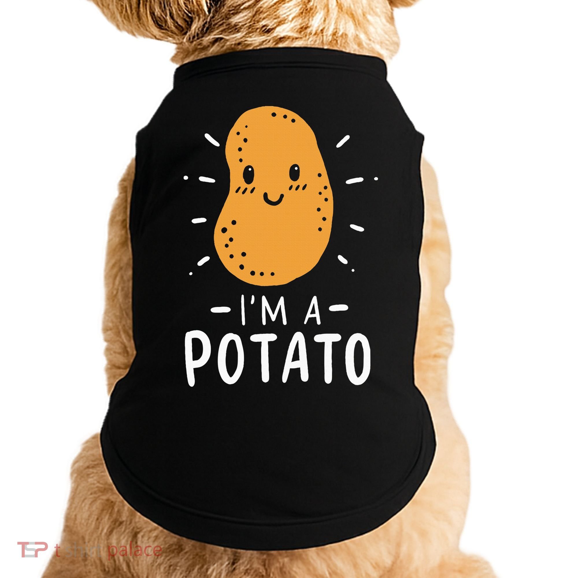 Potato Lazy Costume Halloween Vegan Kawaii Doggie Tank