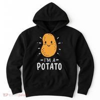 Potato Lazy Costume Halloween Vegan Kawaii Hoodie thumb 0