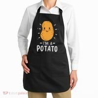 Potato Lazy Costume Halloween Vegan Kawaii Apron thumb 2