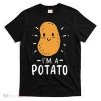 Potato Lazy Costume Halloween Vegan Kawaii T-Shirt thumb 0