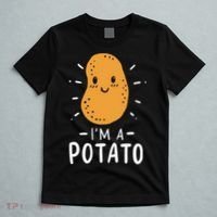 Potato Lazy Costume Halloween Vegan Kawaii T-Shirt thumb 5