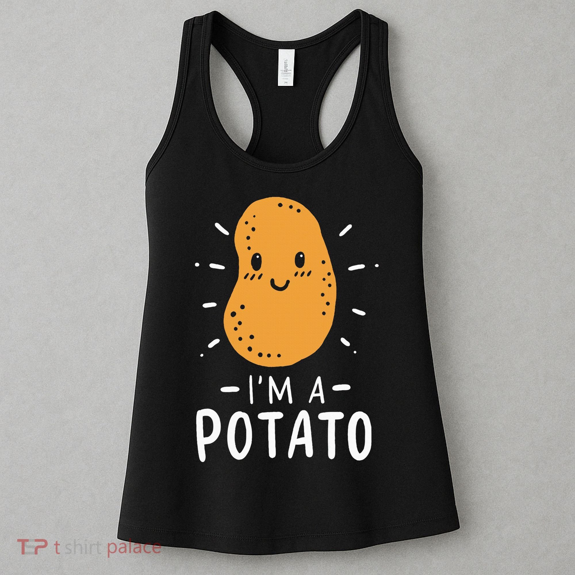 Potato Lazy Costume Halloween Vegan Kawaii Women's Tank Top