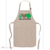 Peace Love Cookie Scout For Girls Bakery Cookie Season Apron thumb 0